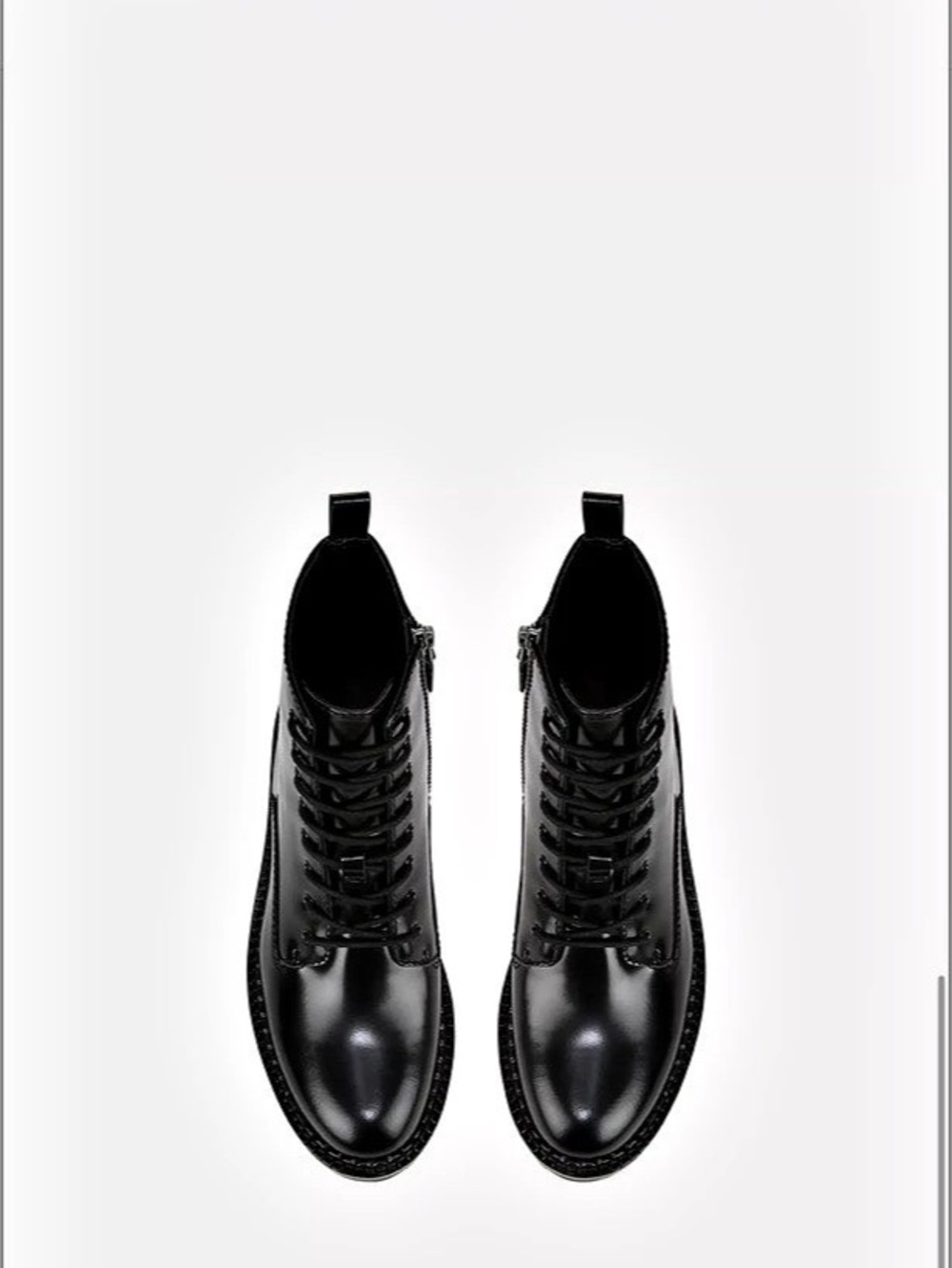 VINCE. Cabria Leather Lug Boot. Black